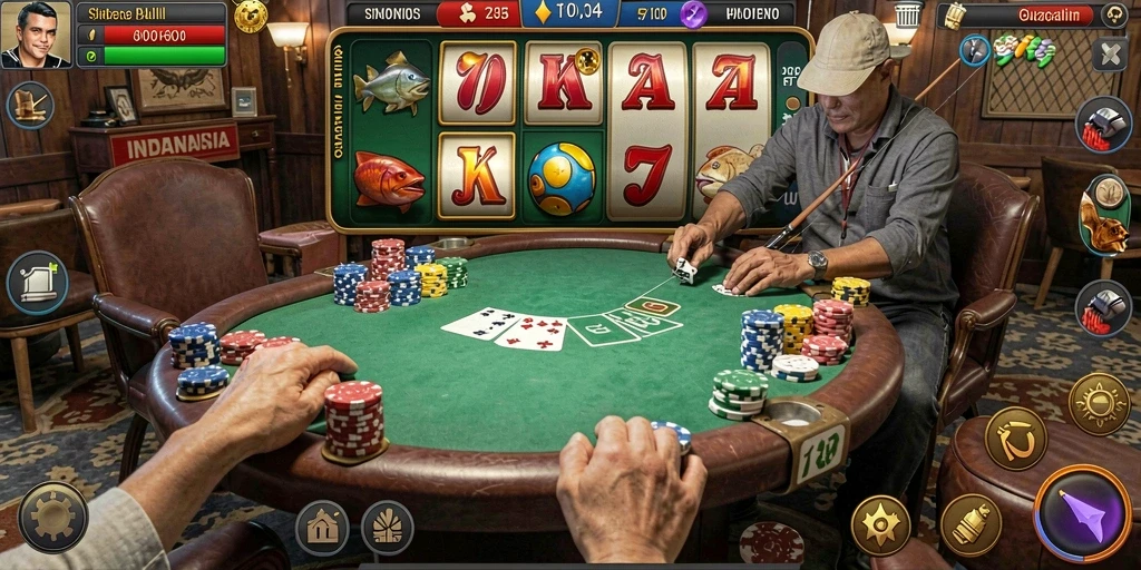 Gambaran level dengan rintangan yang menantang.