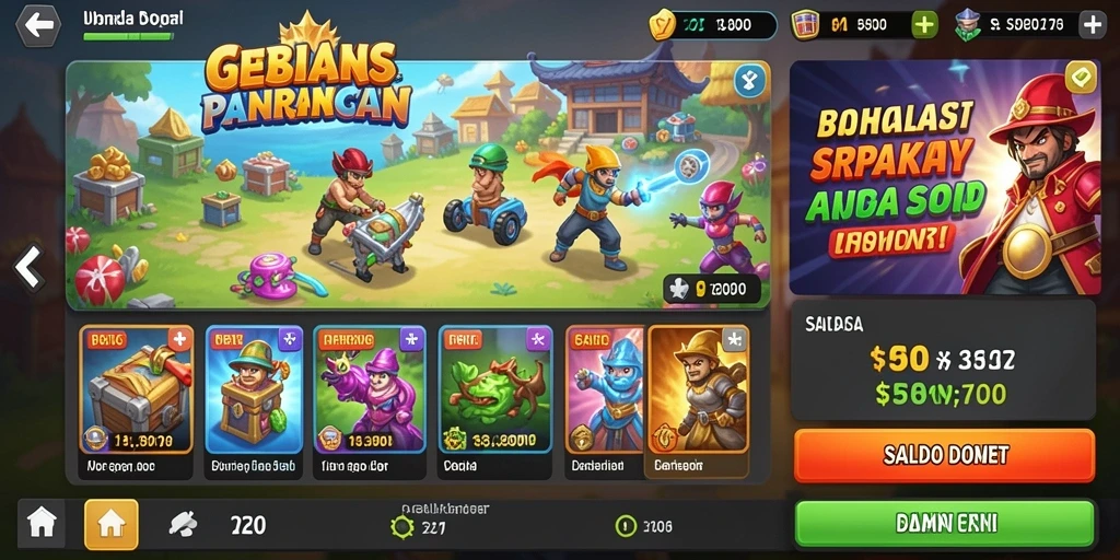 Screenshot menunjukkan pemain berinteraksi dengan karakter NPC.