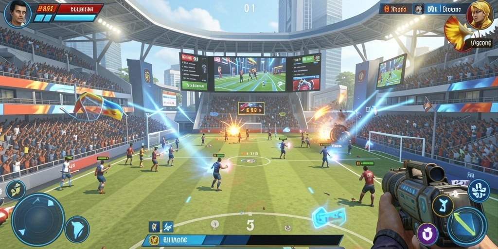 Mode multiplayer yang memungkinkan bertanding dengan teman.