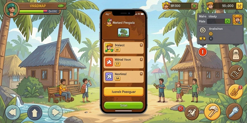 Level menantang dengan rintangan seru.